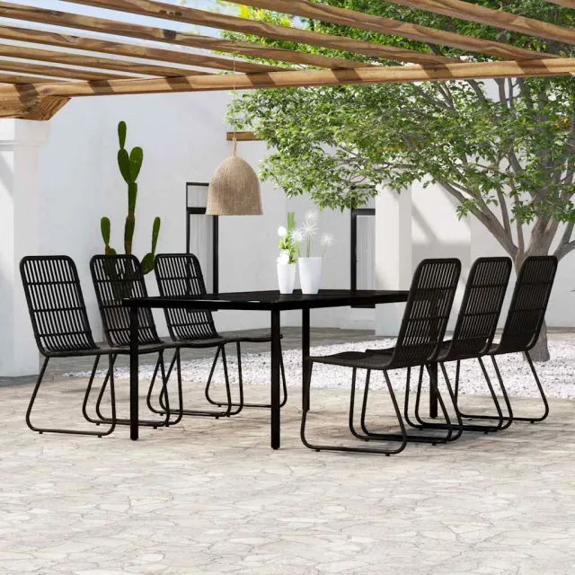 vidaXL 7-delige Tuinset zwart, foto 2