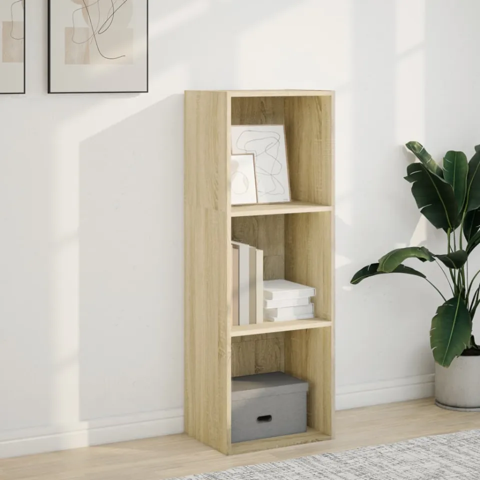 vidaXL Boekenkast 40x30x114 cm bewerkt hout sonoma eikenkleurig, foto 2