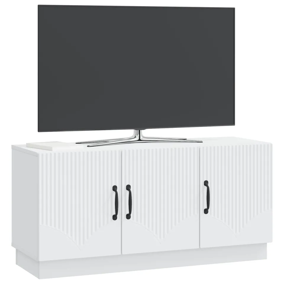 vidaXL TV-kast Wit 99 x 34,5 x 47 cm Bewerkt hout