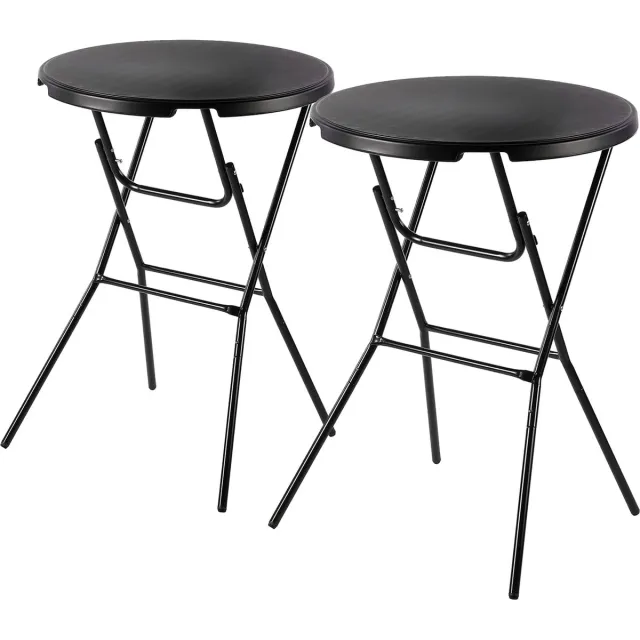 Bardi 2 x Salontafel - Bijzettafel Inklapbaar 60 x 74cm - Zwart