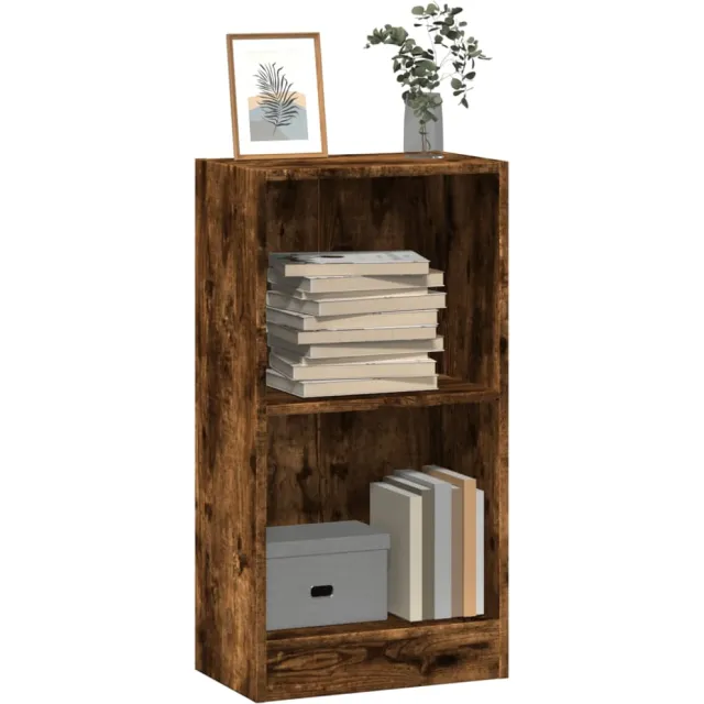 vidaXL Boekenkast 40x24x76 cm bewerkt hout gerookt eikenkleurig Bruin