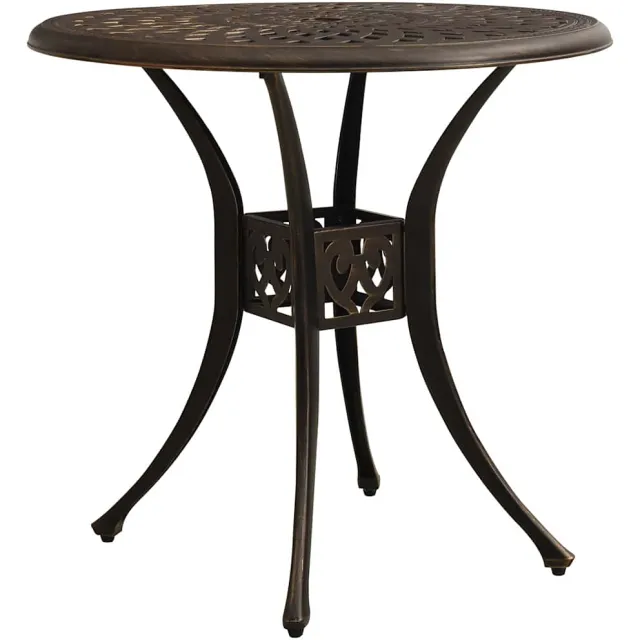 vidaXL Tuintafel 78x78x72 cm gietaluminium bronskleurig Bruin