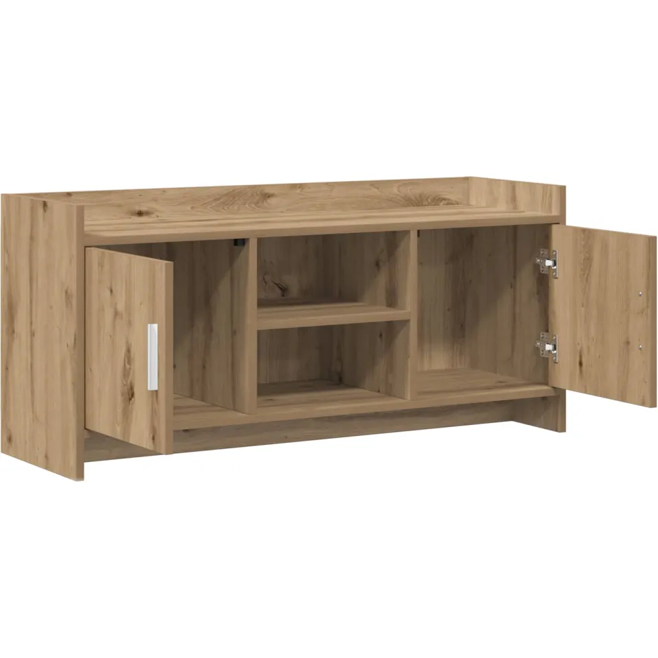 vidaXL TV-kast 102 x 33 x 47 cm Artisanaal eiken Bewerkt hout, foto 4