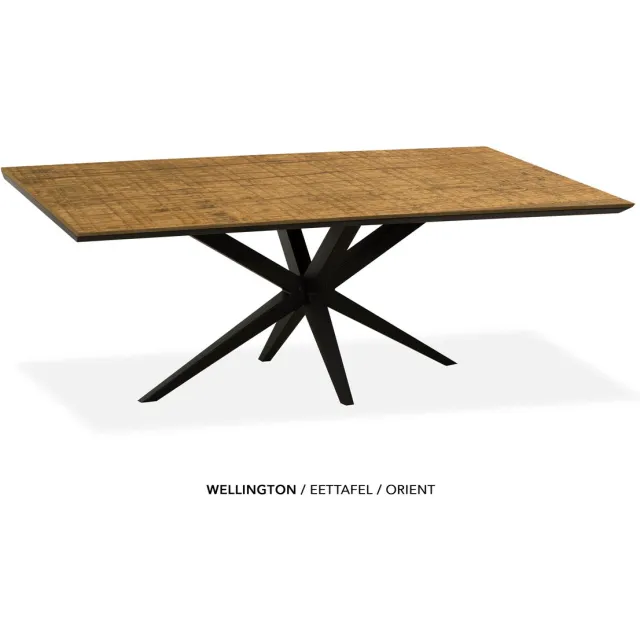 Maxfurn Zeer krasvaste eettafel met verjongde rand 138x85cm | Kleur: Orient