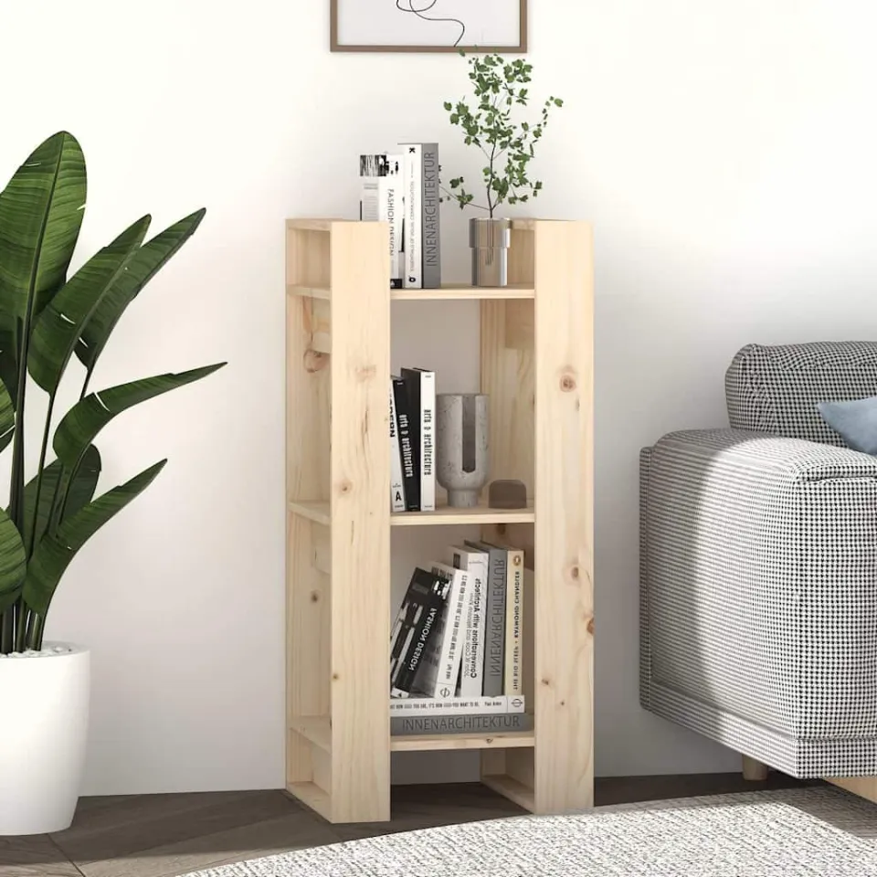 vidaXL Boekenkast/kamerscherm 41x35x91 cm massief grenenhout bruin, foto 3