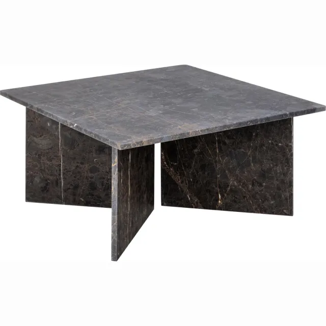 Giga Living Salontafel Zivik - Grijs Marmer - 90x90x42cm