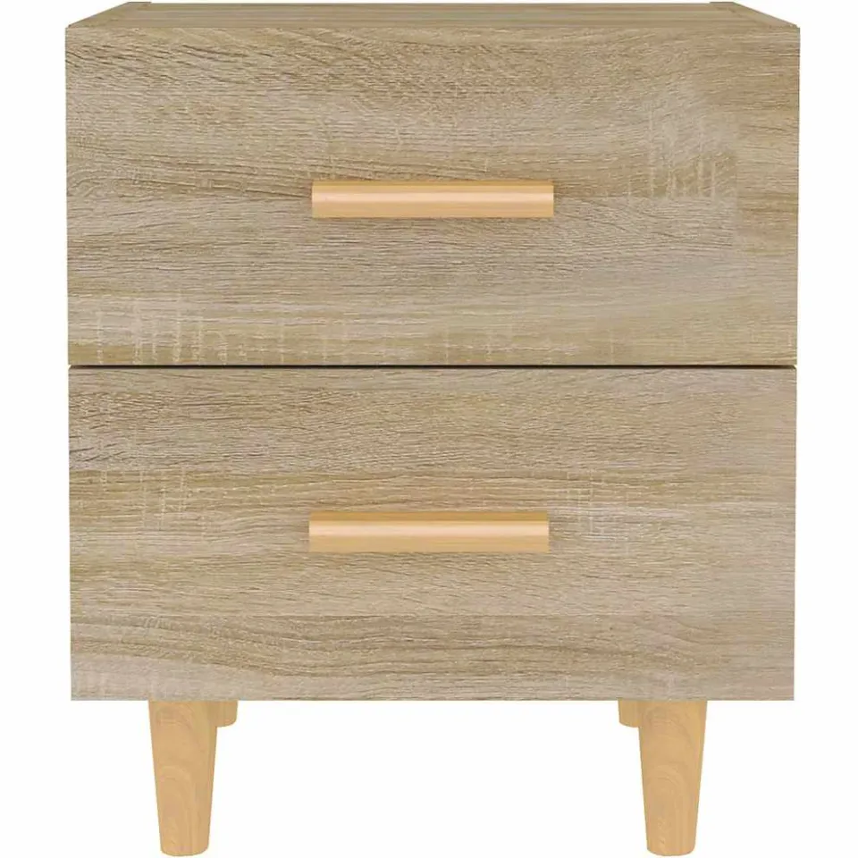 vidaXL Nachtkastjes 2 st 40x35x47,5 cm sonoma eikenkleurig Bruin