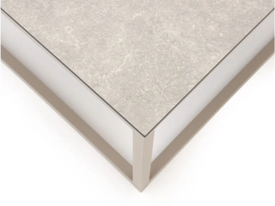 Tierra Outdoor Rio lounge tuintafel 60x60x35cm taupe, foto 4
