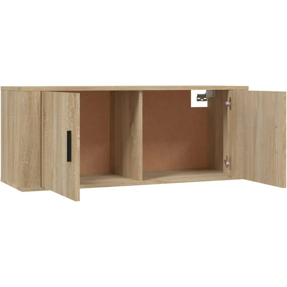vidaXL Tv-wandmeubels 3 st 100x34,5x40 cm sonoma eikenkleurig, foto 4