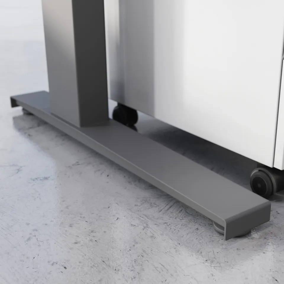 Bureau Ergonoma Lichtgrijs 160 CM grijs, foto 4