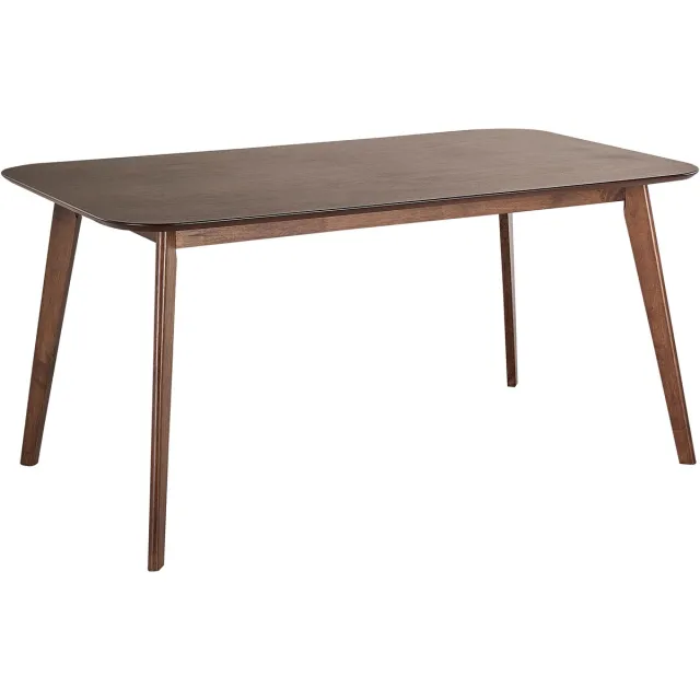 Beliani EPHRATA - Eettafel - Donkere houtkleur - 90 x 150 cm - MDF Bruin