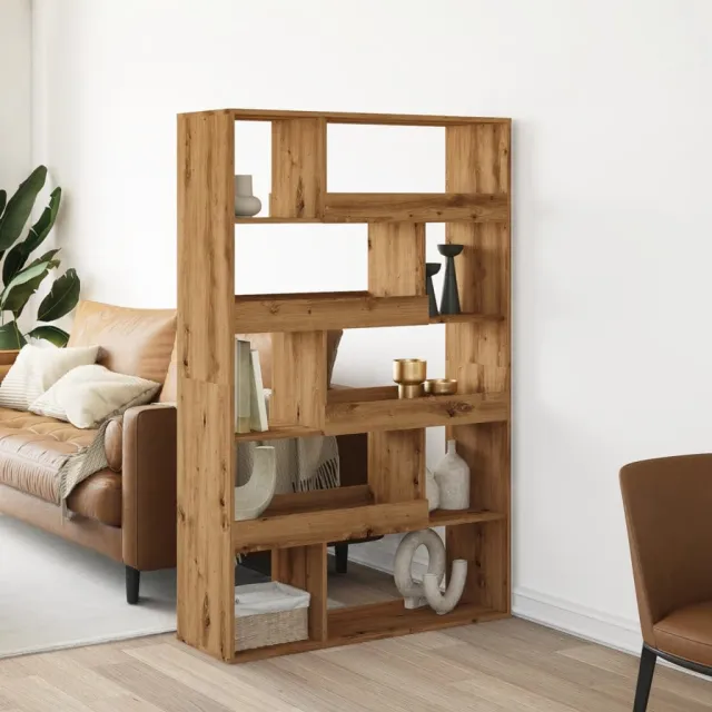 vidaXL Boekenkast 100x33x156,5 cm bewerkt hout artisanaal eikenkleurig, foto 2