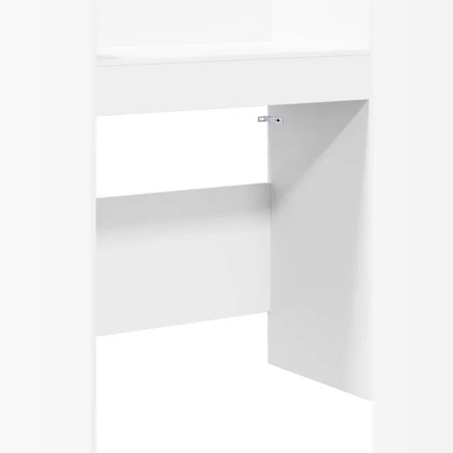 vidaXL DJ - Tafel - Wit - 62 - x - 45 - x - 102 - cm - Bewerkt - hout