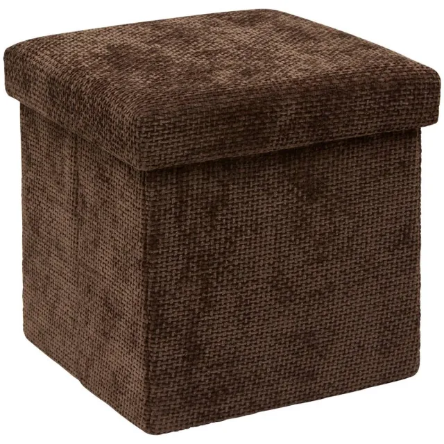 5 Five Simply Smart Pouf Mix'N Modul carré pliable 31x31cm marron