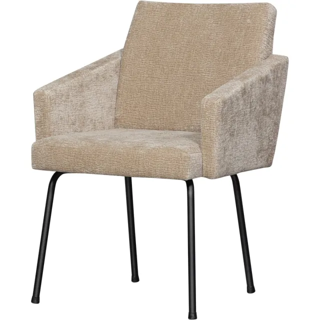 WOOOD Mount Eetkamerstoelen - Polyester - Zand - Set van 2
