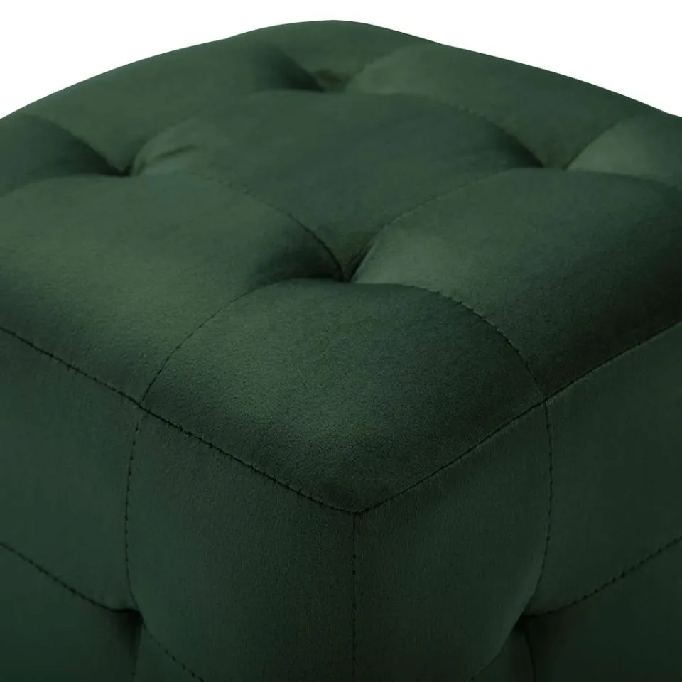 vidaXL Poef 2 st 30x30x30 cm fluweel groen, foto 5