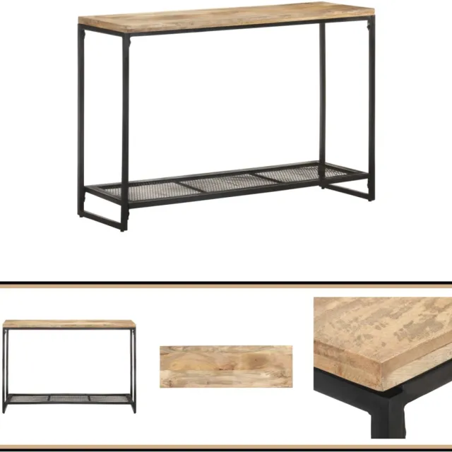 vidaXL Wandtafel - 110x35x75 - cm - massief - mangohout Bruin