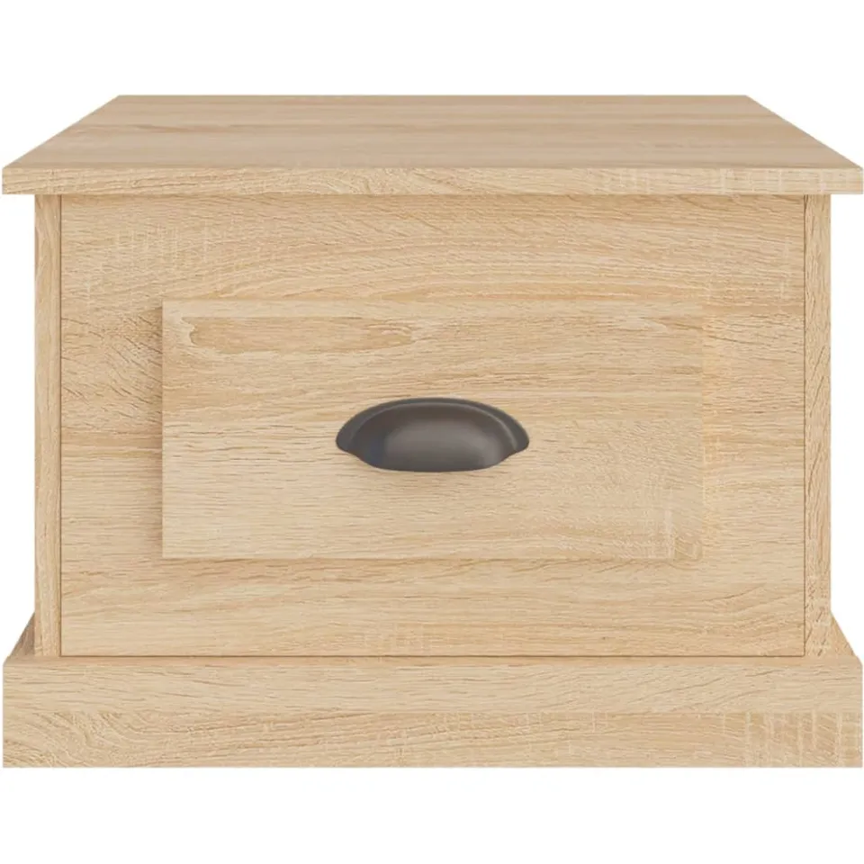 vidaXL Salontafel 50x50x35 cm bewerkt hout sonoma eikenkleurig, foto 4