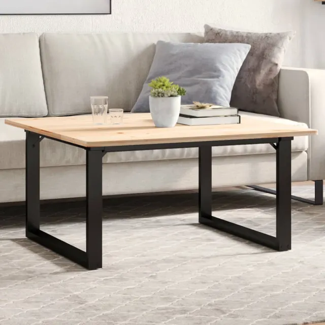 vidaXL Salontafelpoten O-frame 80x70x43 cm staal Zwart