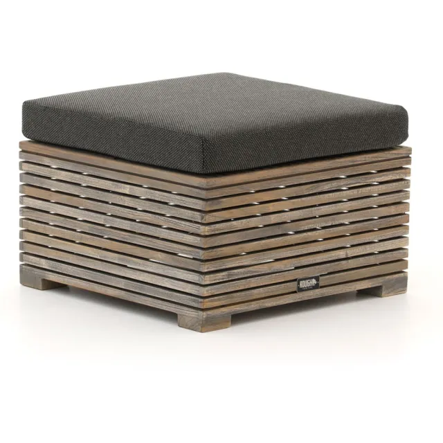 ROUGH Furniture ROUGH-C lounge voetenbank 60x60cm Bruin