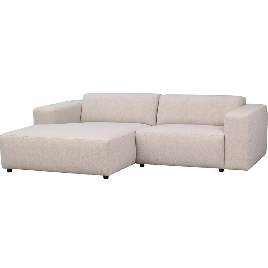 Rowico Home Willard gestoffeerde 3-zits hoekbank lichtbeige - links - 234 cm beige, foto 3