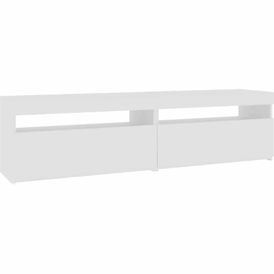 vidaXL Tv-meubelen 2 st met LED-verlichting 75x35x40 cm wit