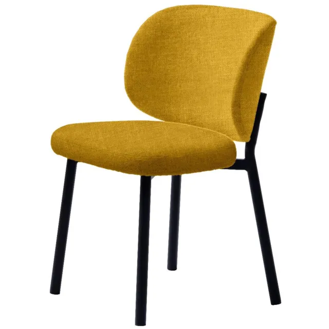 Nordic Home Swan eetkamerstoel - mosterd Mosterdgeel