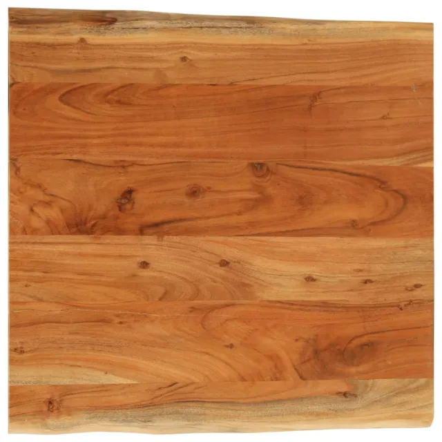 vidaXL Tafelblad vierkant natuurlijke rand 60x60x3,8 cm acaciahout Bruin