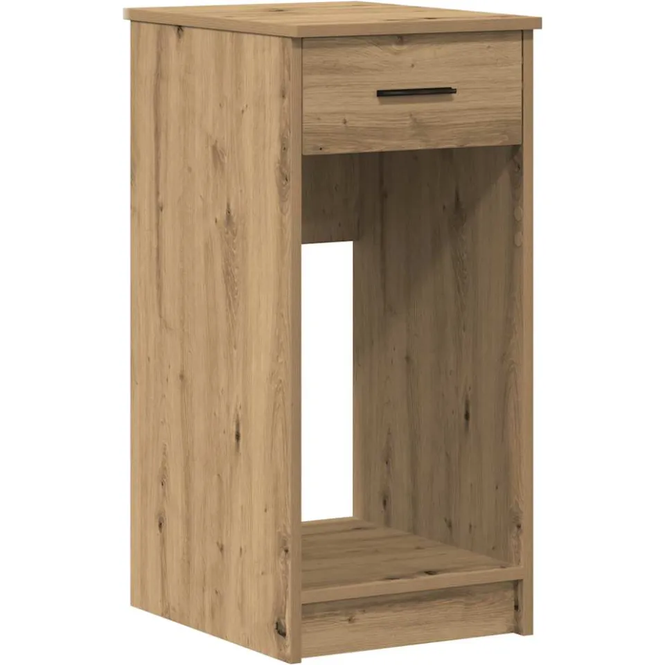 vidaXL Computertorenstandaard met lade 35x45x77 cm artisanaal eiken, foto 3