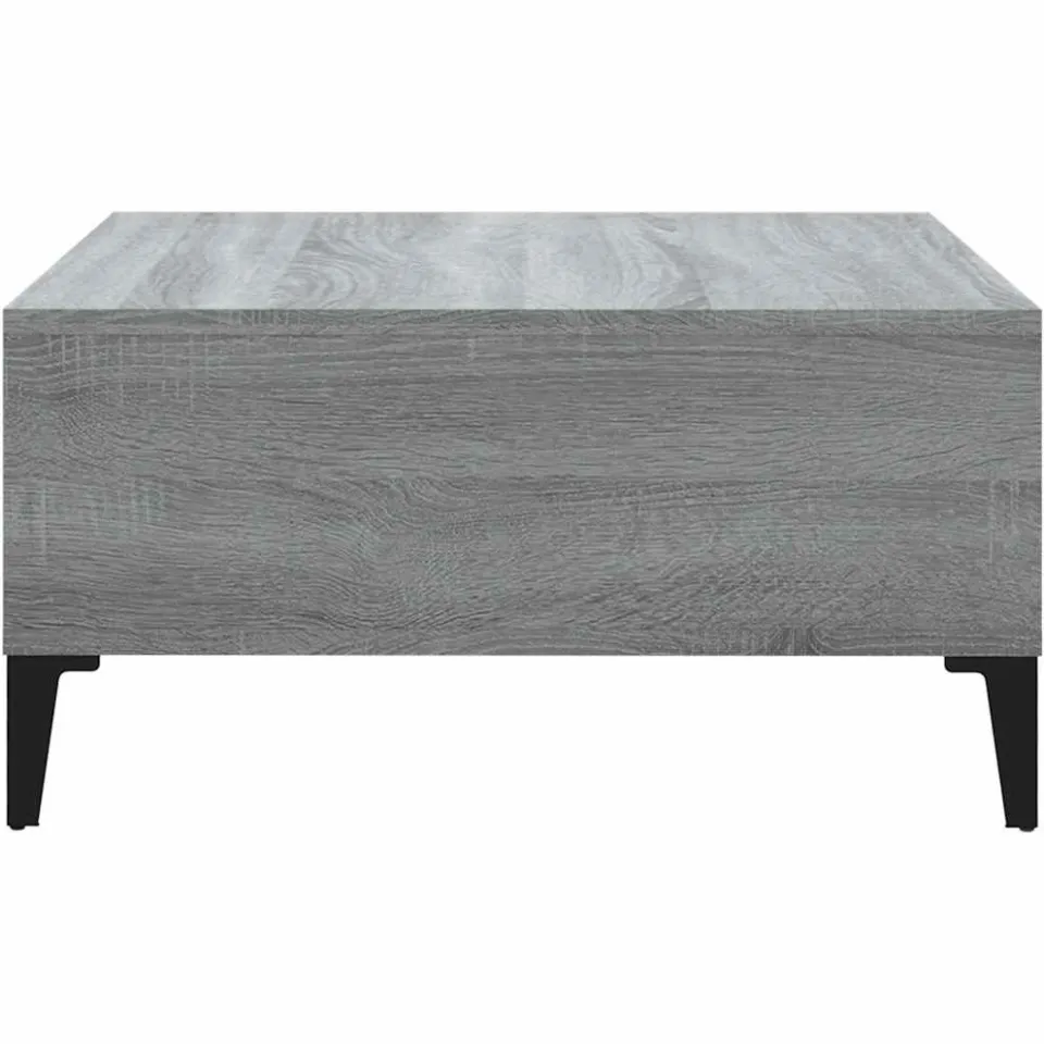vidaXL Salontafel 60x60x30 cm bewerkt hout grijs sonoma eikenkleurig, foto 4