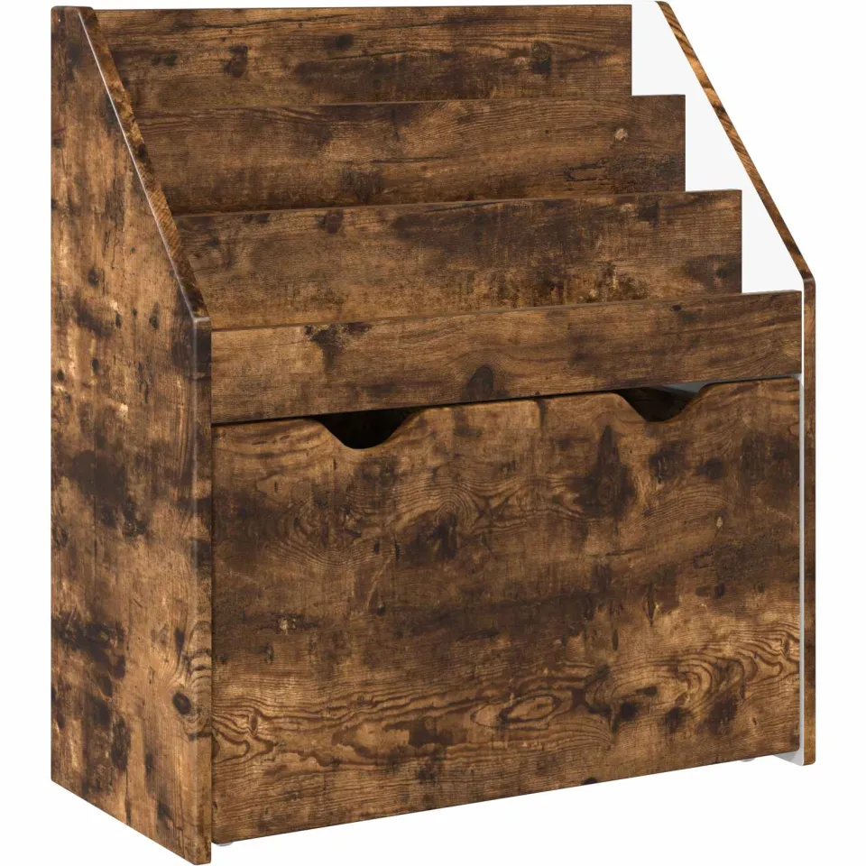 vidaXL Kinderen Boekenkast met lade Gerookt eiken 60 x 29,5 x 69 cm, foto 3