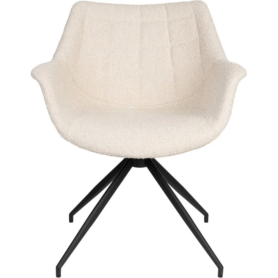 Zuiver Doulton draaifauteuil beige, foto 6