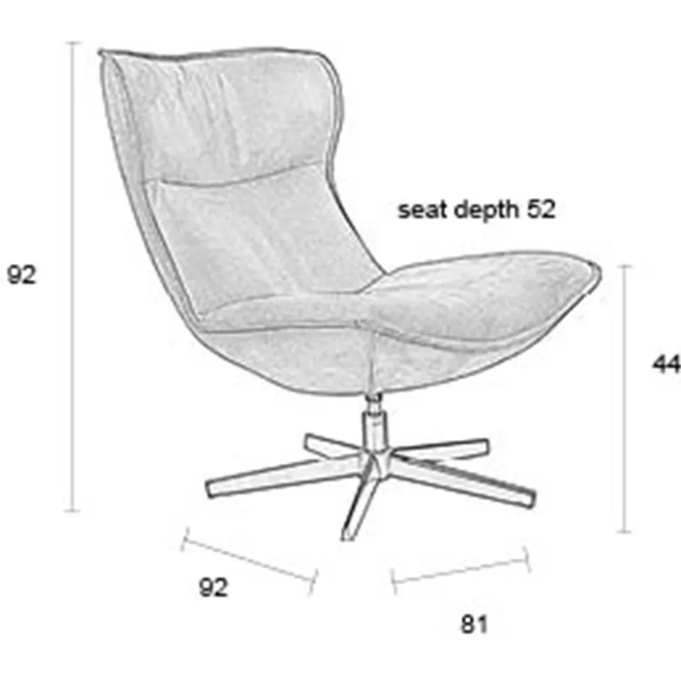 Housecraft Living fauteuil John bruin, foto 4