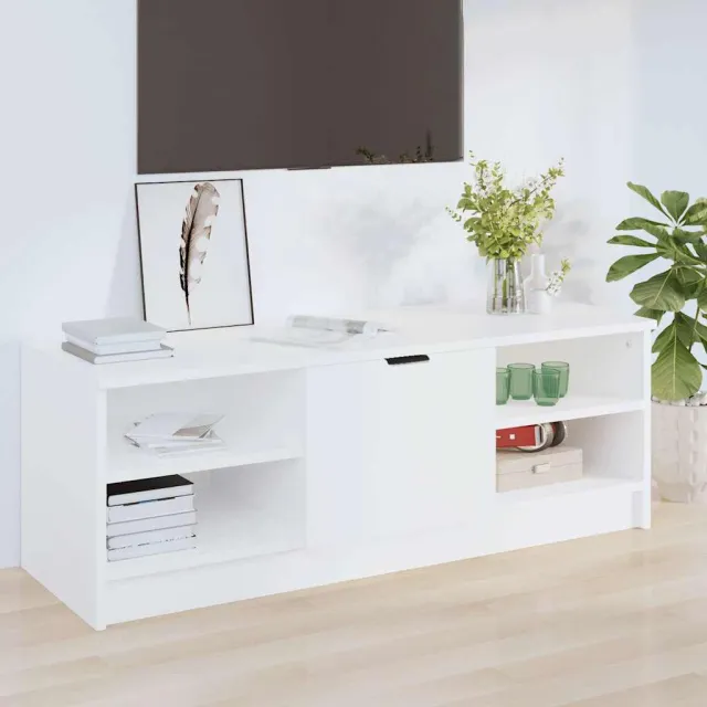 vidaXL Tv-meubel 102x35,5x36,5 cm bewerkt hout wit, foto 2