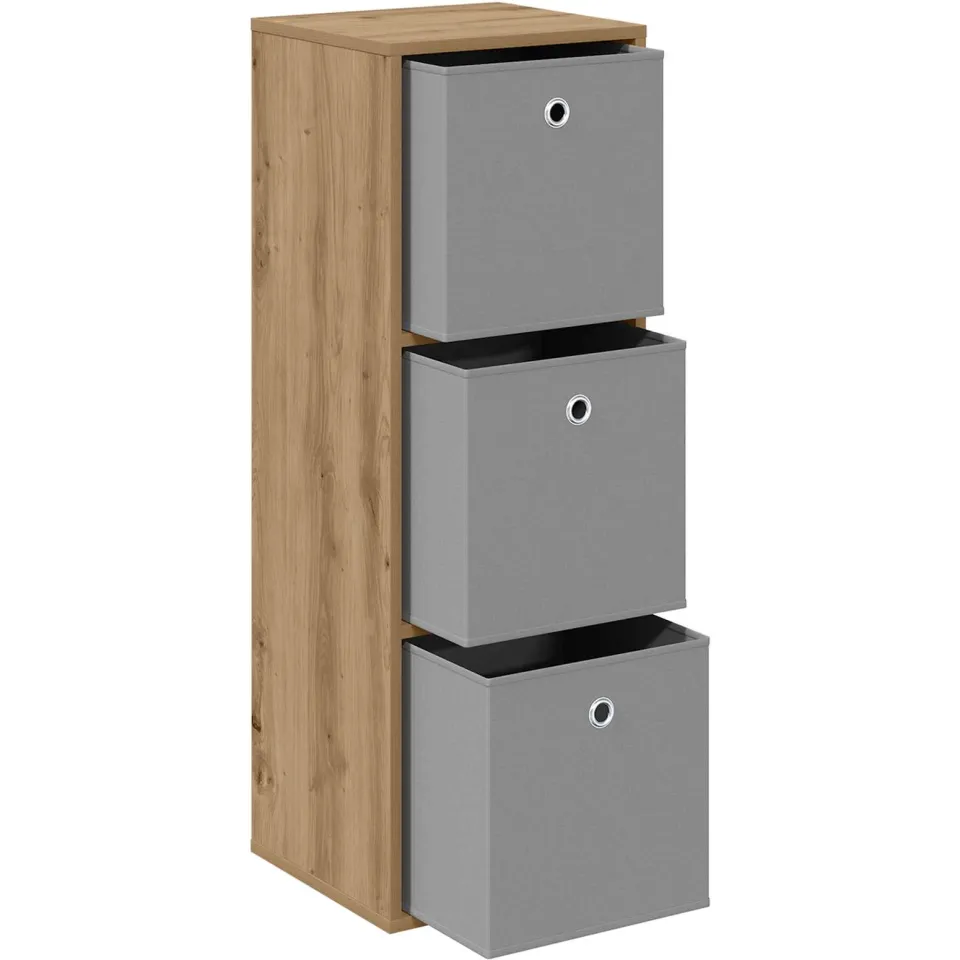 vidaXL Dressoir Artisan Eiken 35 x 32 x 99,5 cm, foto 4