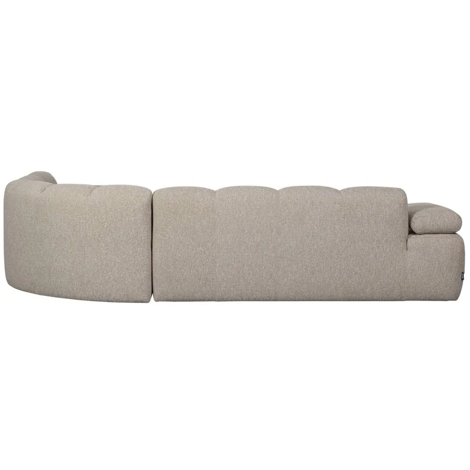 WOOOD Mojo Hoekbank Rechts - Bouclé - Beige Melange - 74x310x230, foto 4