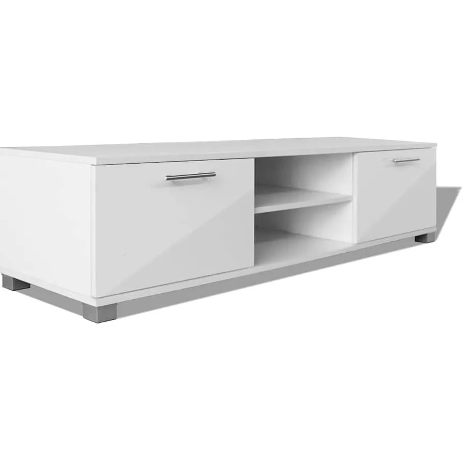 vidaXL Tv-meubel 120x40,5x35 cm hoogglans wit, foto 3