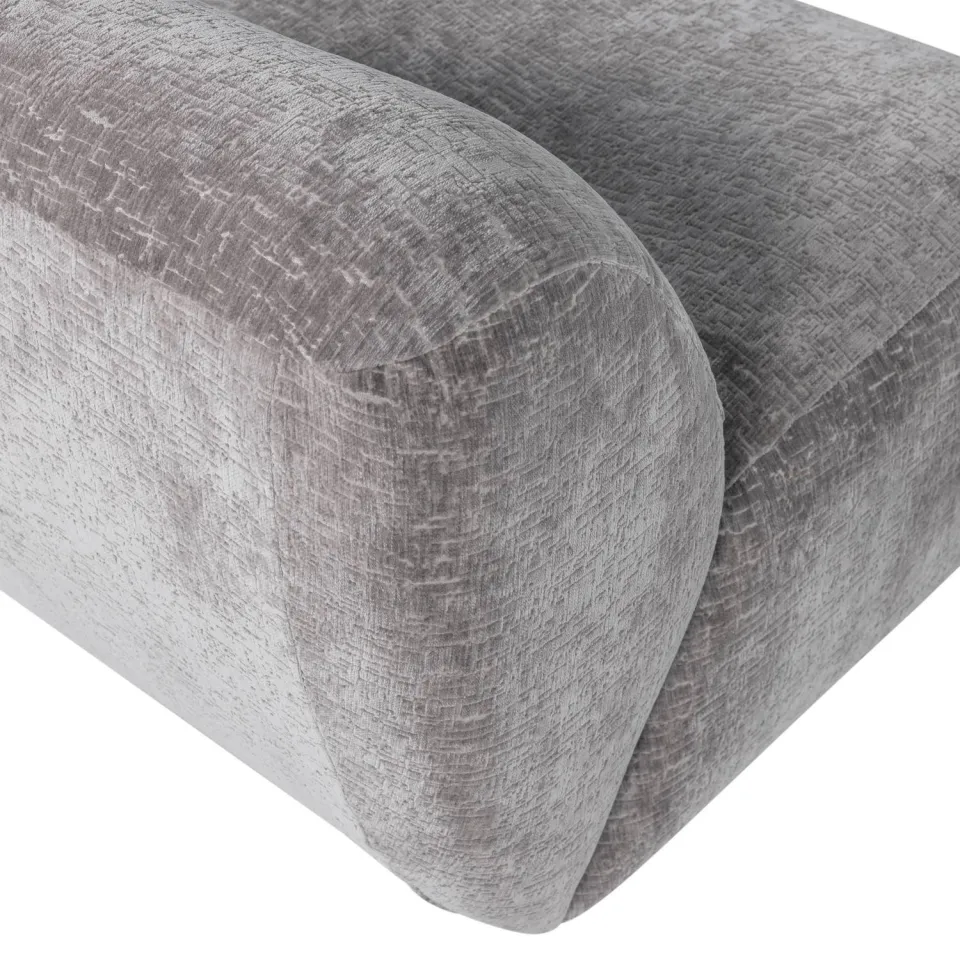 WOOOD Nomu Fauteuil Grove - Chenille - Lichtbruin - 74x76x92, foto 6