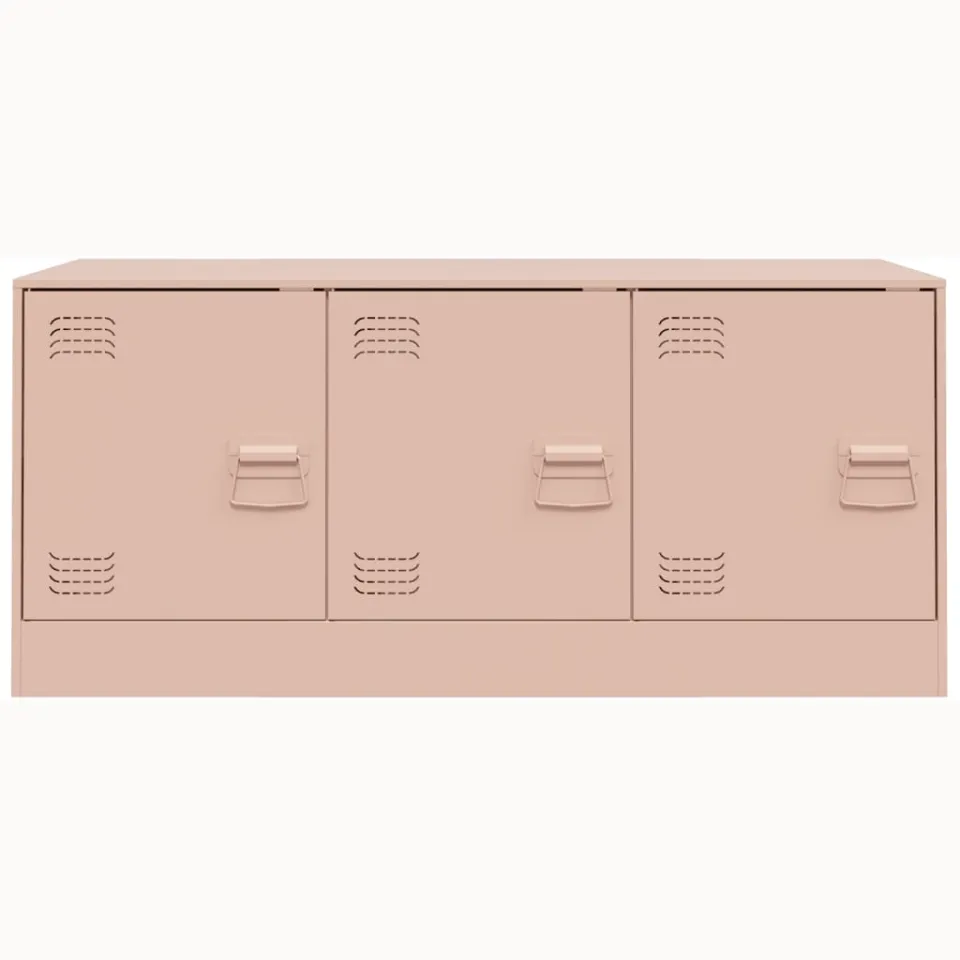 vidaXL Tv-meubel 99x39x44 cm staal roze, foto 4