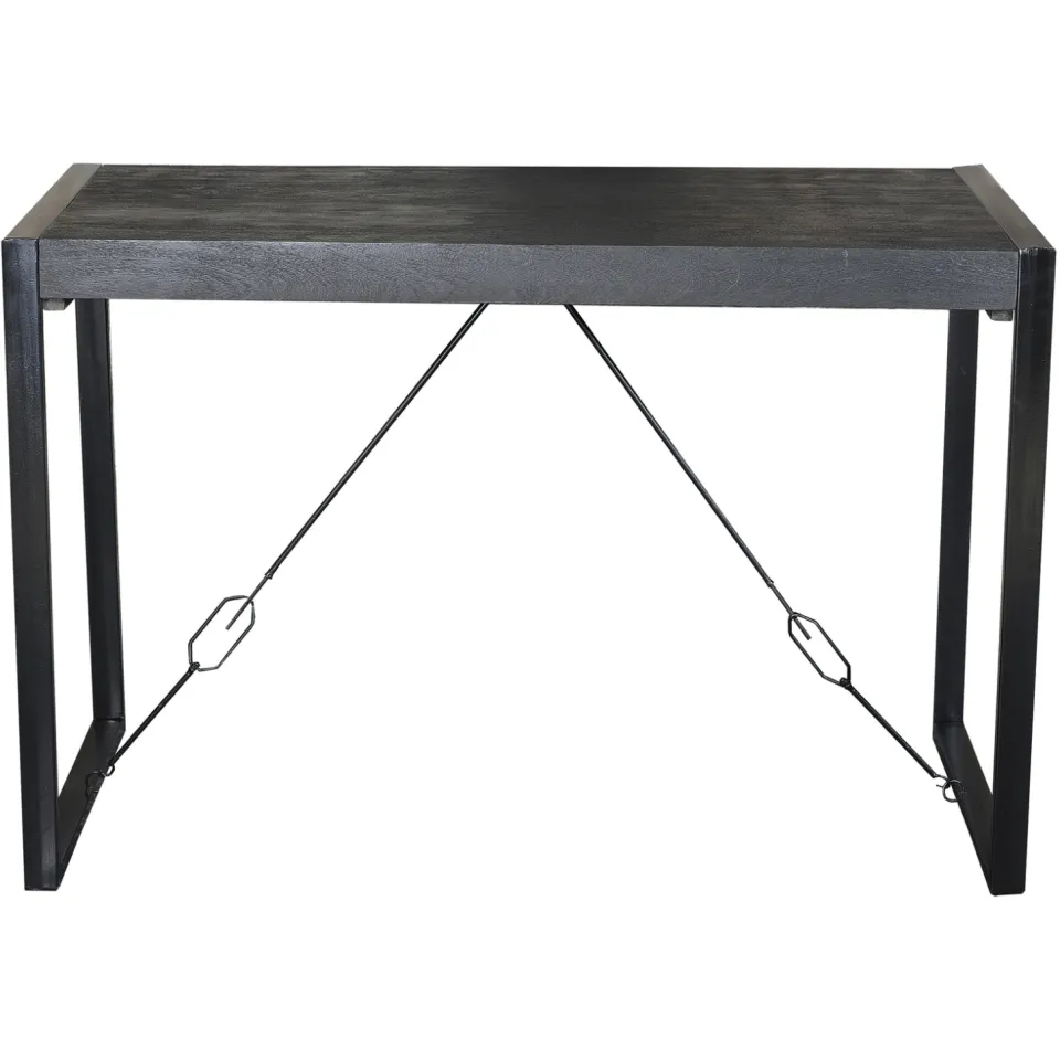 Livingfurn Bartafel 'Norris' Mangohout en staal, 140 x 80cm