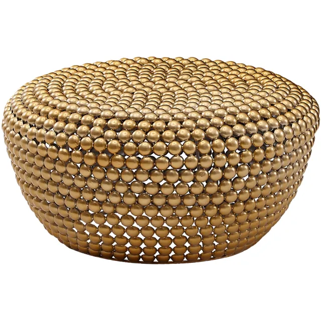 Cosmo Casa Salontafel - Aluminium - 60 x 60 x 30 cm Goud