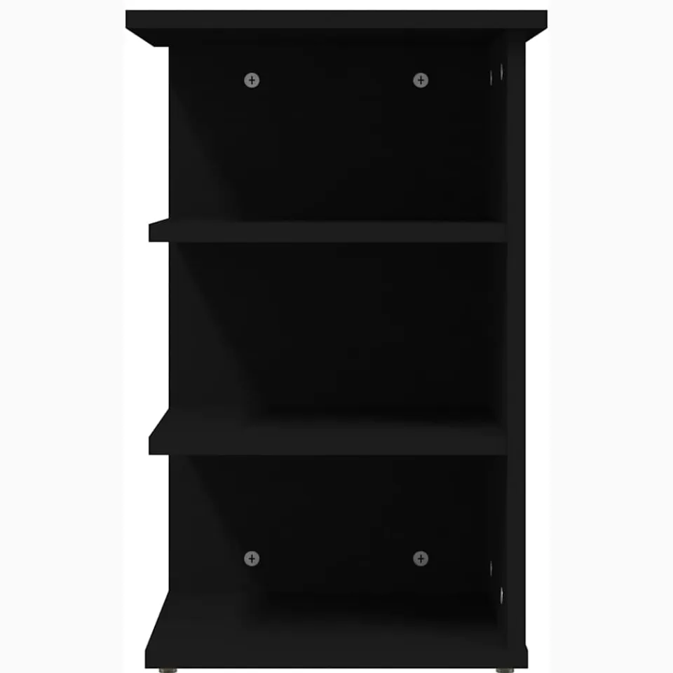 vidaXL Bijzetkast 35x35x55 cm bewerkt hout zwart, foto 4