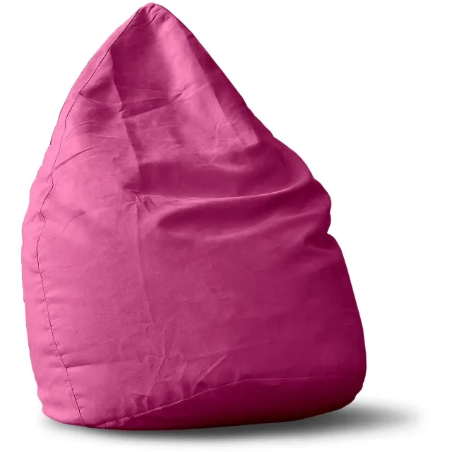 Lumaland Luxe XL zitzak - Stijlvolle beanbag - 120L vulling - 100% Polyester - Verkrijgbaar in verschillende kleuren - Roze Roze - XL