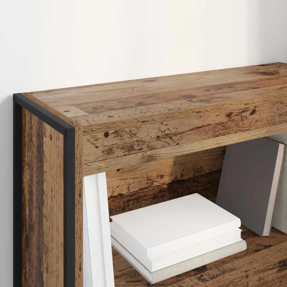 vidaXL Boekenkast 80 x 30 x 86,5 cm Bewerkt hout Oud Hout bruin, foto 4