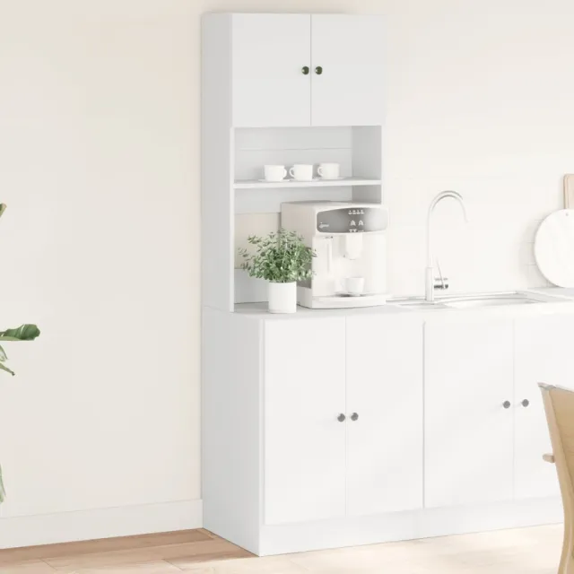 vidaXL Keukenkast 60x50x180 cm bewerkt hout wit
