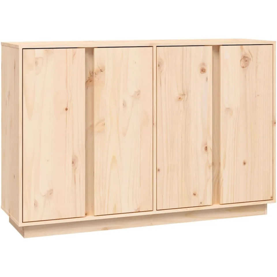 vidaXL Dressoir 120x35x80 cm massief grenenhout Bruin
