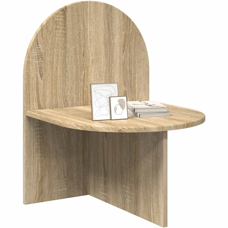 vidaXL Nachtkastje Sonoma Eiken 48 x 49 x 65 cm Geconstrueerd hout, foto 2