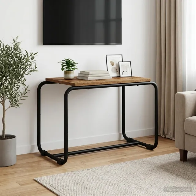 vidaXL TV-standaard 60 x 35,5 x 42 cm Oud hout Bewerkt hout Bruin
