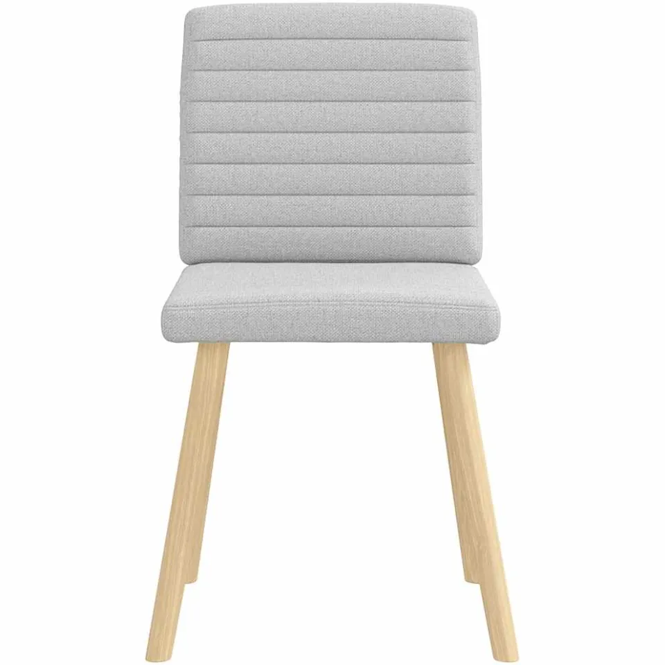 vidaXL Eetkamerstoelen 2 st stof wolk grijs, foto 4