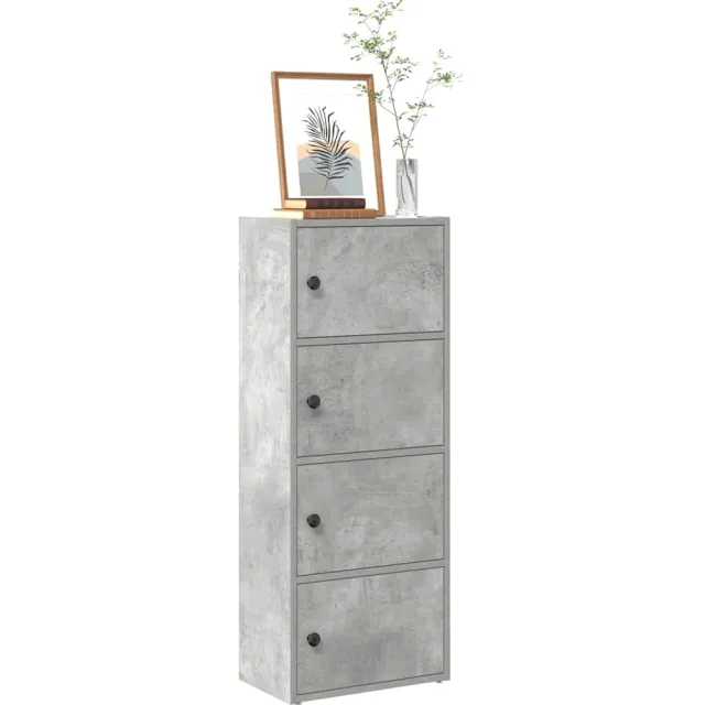 vidaXL Boekenkast 40x24x102 cm bewerkt hout betongrijs
